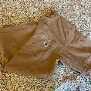 Mens Carhartt Brown pocket T-shirt size small